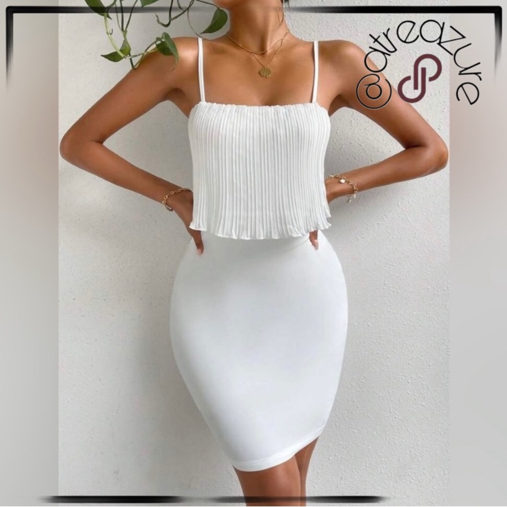 🆕 White Cami Bodycon Dress